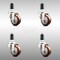 Service Caster 3 Inch 316SS Maroon Polyurethane Swivel 1-1/4 Inch Expanding Stem Caster Set SCC SCC-SS316EX20S314-PPUB-MRN-114-4 - alternate 4
